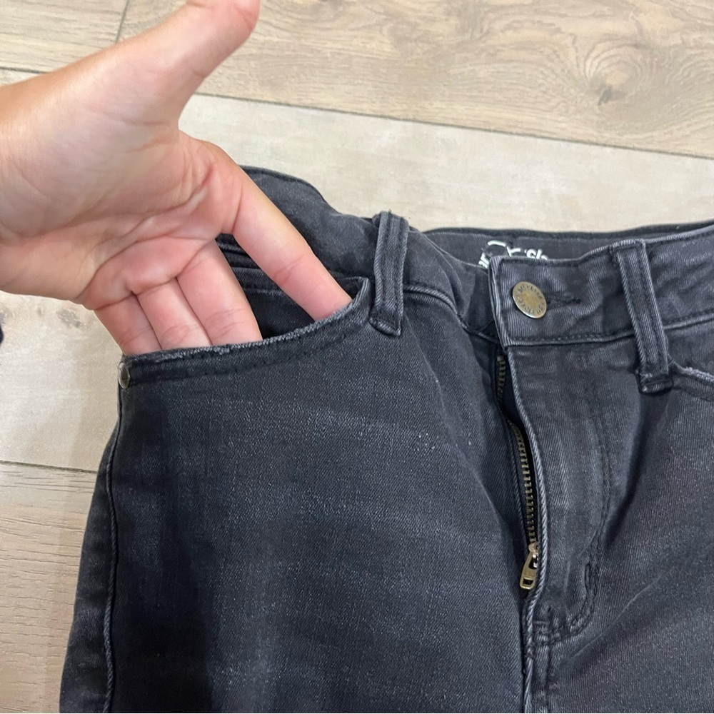 Art Class Black Distressed Skinny Jeans Jeggings Holes Distressed Stretch - Picture 7 of 9